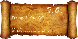 Trungel Ottó névjegykártya